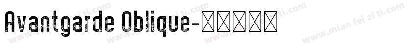 Avantgarde Oblique字体转换
